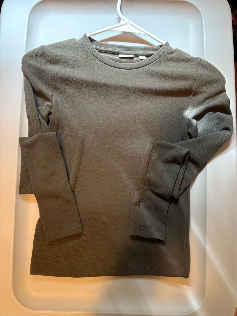 Aritzia dark green long sleeve